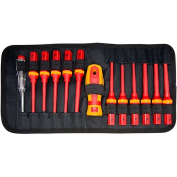Topmaster Professional ИЗОЛИРАНИ ОТВЕРТКИ К-Т 13 БР vde 1000 v topmaster (3800972005495)