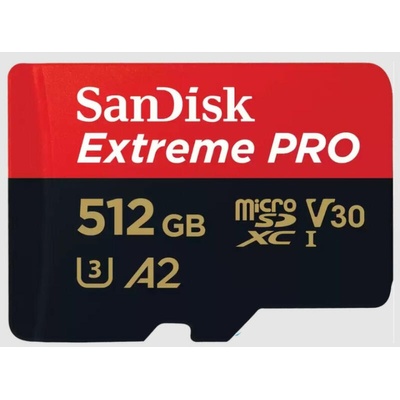 SanDisk Extreme Pro microSDXC 512GB CL10/UHS-I/U3/V30/A2 (SDSQXCD-512G-GN6MA/214507)
