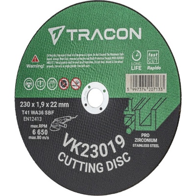 Tracon rezný kotúč 230 x 1,9 x 22 mm VK23019