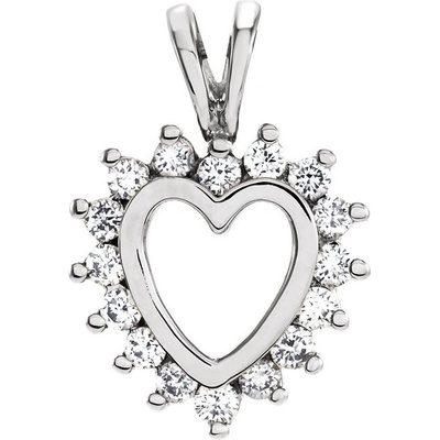 Blink Blink Zlatý prívesok srdce s diamantami 4180BDZS