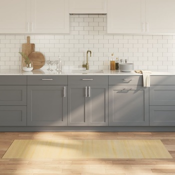 vidaXL Килим, правоъгълен, натурален, 60x200 см, бамбук (376717)