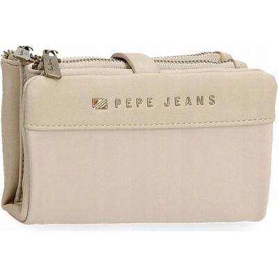 Pepe Jeans peňaženka polyester béžová dámska