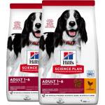 Hill's Hill s Science Plan Canine Adult Medium Chicken 2 x 14 кг