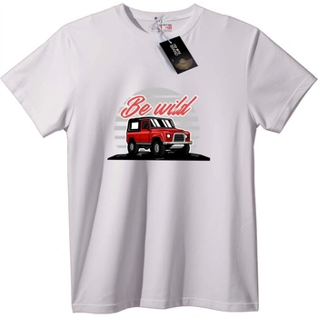NOONEBRAND Тениска Бъди Див Червен Джип - L, White