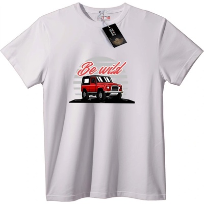 NOONEBRAND Тениска Бъди Див Червен Джип - L, White