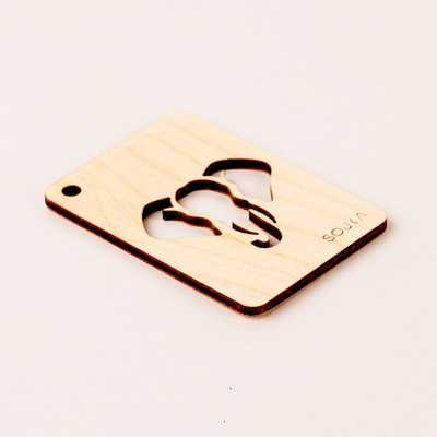 SOJKA Dřevěná vůně do auta - Slon obrys