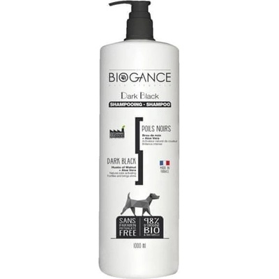 Biogance šampon Dark black -pro černou/tmavou srst 1l