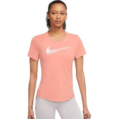 Nike SWOOSH RUN Dámské tričko lososová