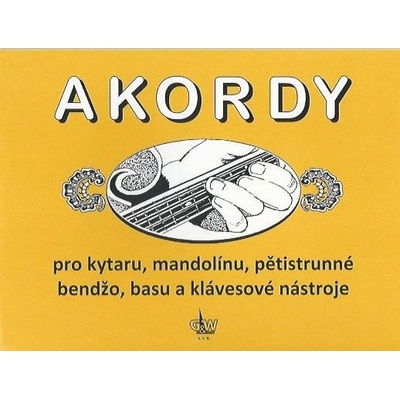 Akordy pro kytaru, mandolínu, pětistrunné bendžo, basu a klávesové nástroje