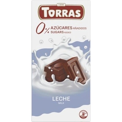 Torras Bezlepková mléčná bez přidaného cukru 75 g