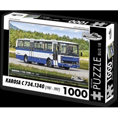 RETRO-AUTA BUS č.18 KAROSA C 734.1340 1981 1997 1000 dílků