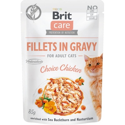 Brit Care Cat Fillets in Gravy Choice Chicken 6 x 85 g