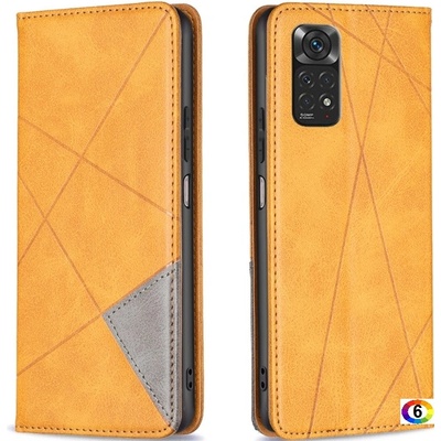 Xiaomi Redmi Note 12S 4G Rhombus Texture Magnetic Wallet Кожен Калъф и Протектор