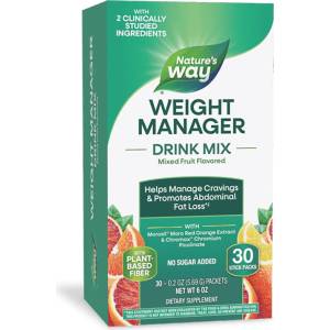 Nature's Way Формула за контрол на апетита, теглото и коремните мазнини - Weight Manager - 30 сашета с плодов вкус (14985)