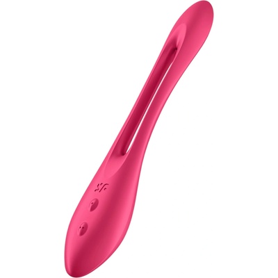 Satisfyer Elastic Joy - акумулаторен гъвкав вибратор за двама (червен)