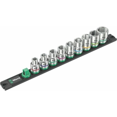 WERA Sada nástrčných kľúčov 1/2" Imperial na magnetickej lište, 9 dielna