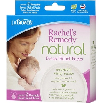 Image 1 of Dr. Brown's Подплънки за кърмачки за успокояване на гърдите Dr. Brown's, 2 броя (72239312452)