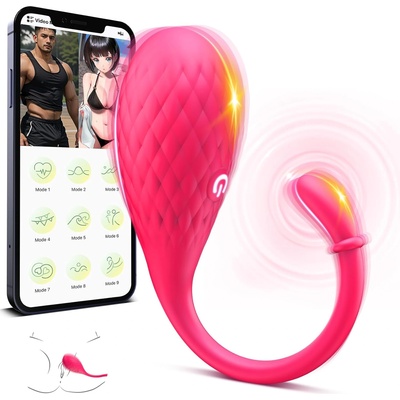 SuperLove Vibrating Wearable Bullet with App Pink