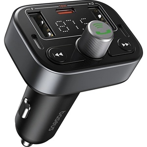 Baseus Автомобилен модем 2x USB, Type-C, Bluetooth 5.3 - Baseus S-09 Pro (C1076222200113113-00) - Черен