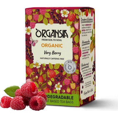 ORGANSIA Very berry with ashwagandha ovocno-bylinný čaj BIO 18 sáčkov