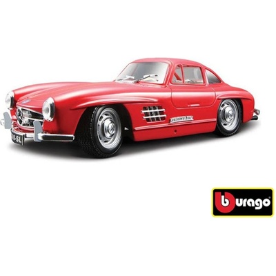 BBurago Mercedes Benz 300SL červená 1:24 – Zboží Dáma