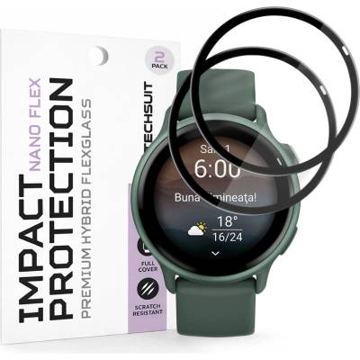 Techsuit Протектор за Garmin vivoactive 6 - Nano Flex (2 pack) - Techsuit - Черен
