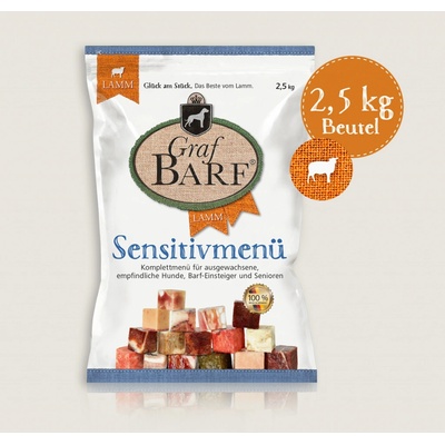 Graf Barf sensitiv menu jehněčí 2,5 kg
