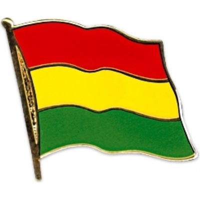 Odznak (pins) 20mm vlajka Bolívia - farebný