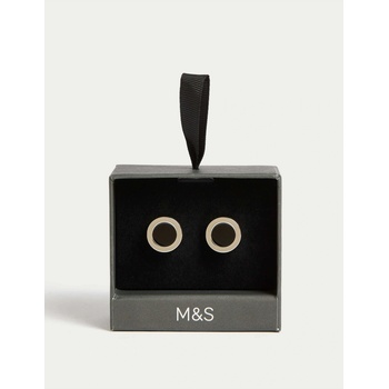 Marks & Spencer Кръгли ръкавели с копчета Marks & Spencer в сребристо Marks & Spencer | Srebaren | МЪЖЕ | ЕДИН РАЗМЕР