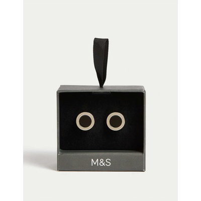 Marks & Spencer Кръгли ръкавели с копчета Marks & Spencer в сребристо Marks & Spencer | Srebaren | МЪЖЕ | ЕДИН РАЗМЕР