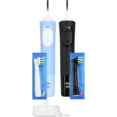 Oral-B 4210201446514 Vitality Pro Duo Adult електрическа четка за зъби, ротационно-осцилираща, син, черен (4210201446514)
