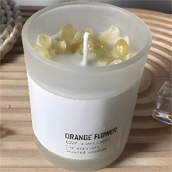 HARAHU Ароматна свещ - Ванилия / Портокалов цвят kp32732 (32732)