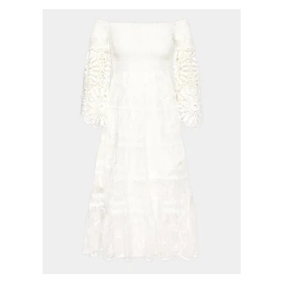 Iconique Лятна рокля IC23 018 Бял Regular Fit (IC23 018)