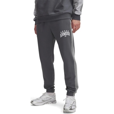 Under Armour RIVAL FLEECE COLORBLOCK Tmavě šedá Šedá Bílá