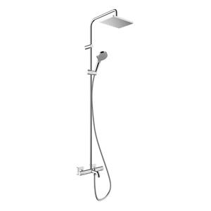Hansgrohe Vernis Shape - Душ комплект Showerpipe 230 с термостат за вана, хром 26284000 (26284000)