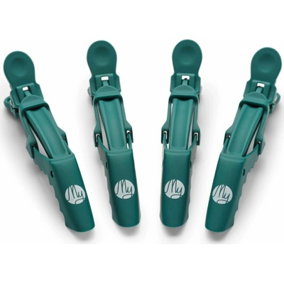 My Professional JAW CLIPS Double Hinge - pevné klipsy s dvojitým kĺbom, 4ks/bal 8685 - FOREST GREEN - lesná zelená