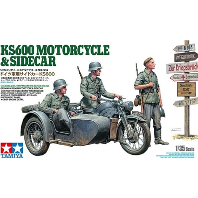 Tamiya German KS600 Motorcycle & Sidecar 1:35
