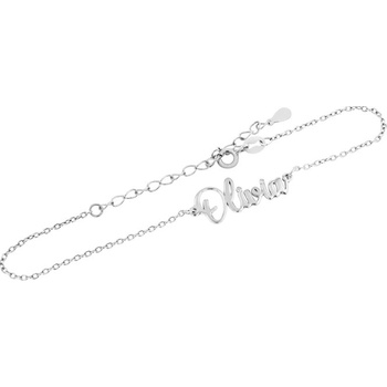 Eppi strieborný náramok so jménom Rebeca BR43736