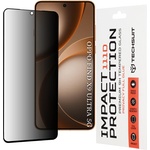 Techsuit Стъклен протектор за Oppo Find X9 Ultra - 111D Privacy Full Glue - Techsuit - Черен (KF2363994)