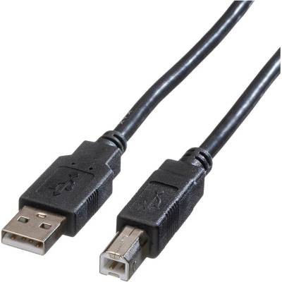 Roline 11.02.8818 USB 2.0 propojovací A-B, 1,8m, černý