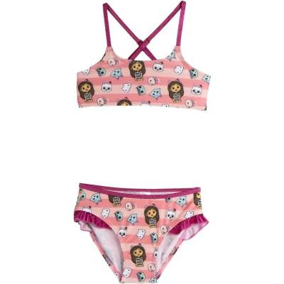 Cerda Детски бански от 2 части Cerda - Gabby's Dollhouse, 4 г, розов (2900002776)