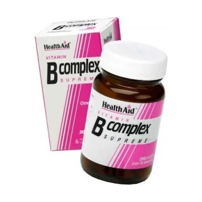 HEALTHAID Хранителна добавка Vitamin B Complex , Health Aid B-Complex Supreme 30 Capsules