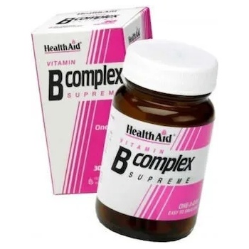 HEALTHAID Хранителна добавка Vitamin B Complex , Health Aid B-Complex Supreme 30 Capsules