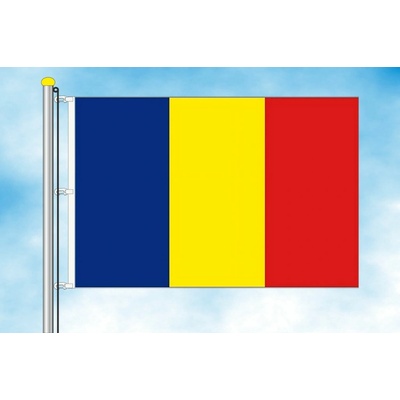 LIBEA, s.r.o. Vlajka Rumunska Rozměr: 30×45 cm, Uchycení: Karabiny na stožár