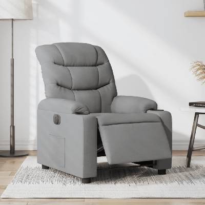 vidaXL elektrické polohovací textil 3206627 světle šedá