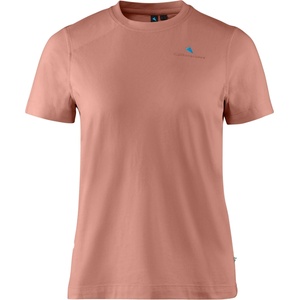 Klättermusen Дамска тениска Klättermusen Women's Root Logo S/S Tee T-shirt - Cedar Rose - размер XS (916-6430-0112)