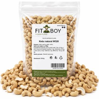 FITBOY Kešu natural W320 5000 g