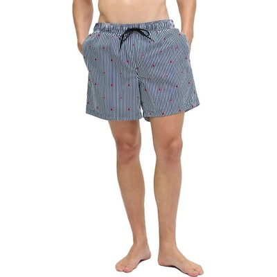 JJ REBEL Бански гащета Jj rebel Hawaii swimming shorts - Blue (Navy Blazer / AOP Stripes)