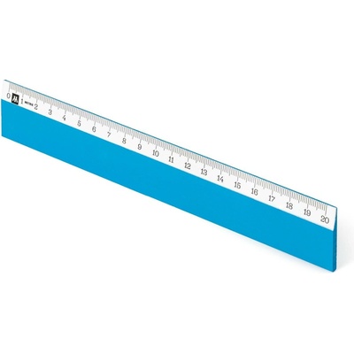 Metrie Scholar-W20PB Dřevěné pravítko světlemodré 20 cm