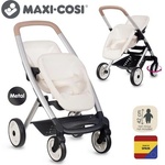 Smoby Спортна количка за кукли близнаци Maxi Cosi бежов (253222)